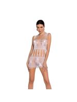 Бодістокінг мінісукня з метеликами Passion BS090 One Size white