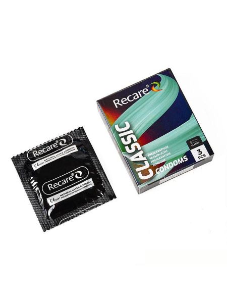 Презервативи Holographic Recare Classic Condoms 3 шт, класичні