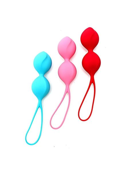 Вагінальні кульки Satisfyer V Balls (3 пари), діаметр 3,4 см, маса 79-114-150г, монолітні