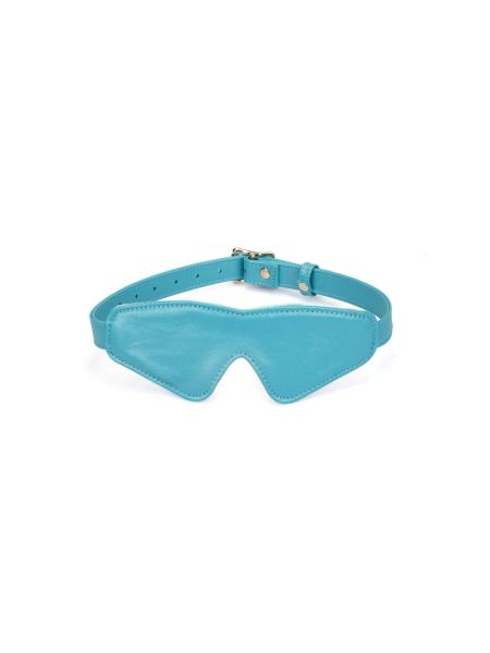 Маска на очі  Liebe Seele Blue Lamb Leather Blindfold with Velvet Lining