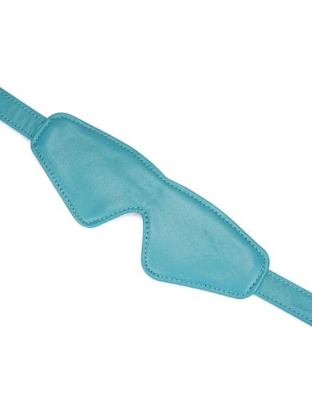 Маска на очі  Liebe Seele Blue Lamb Leather Blindfold with Velvet Lining