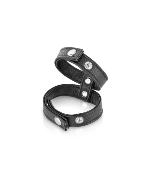 Подвійне ерекційне кільце з обхватом для мошонки Fetish Tentation Double Сockring