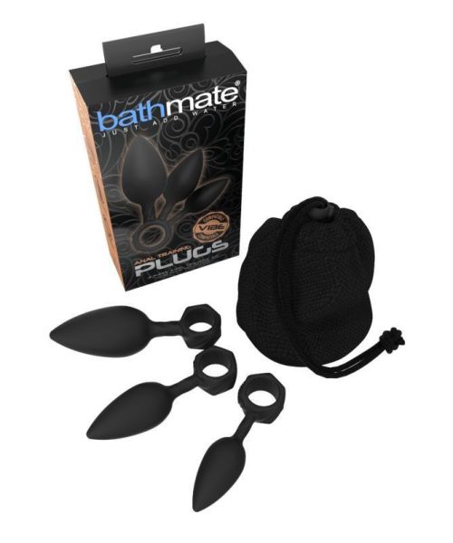 Набір анальних пробок Bathmate Anal Training Plugs, діаметр 2,5 см - 3,1см - 3,8см