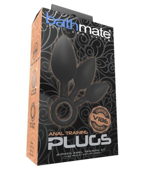 Набір анальних пробок Bathmate Anal Training Plugs, діаметр 2,5 см - 3,1см - 3,8см