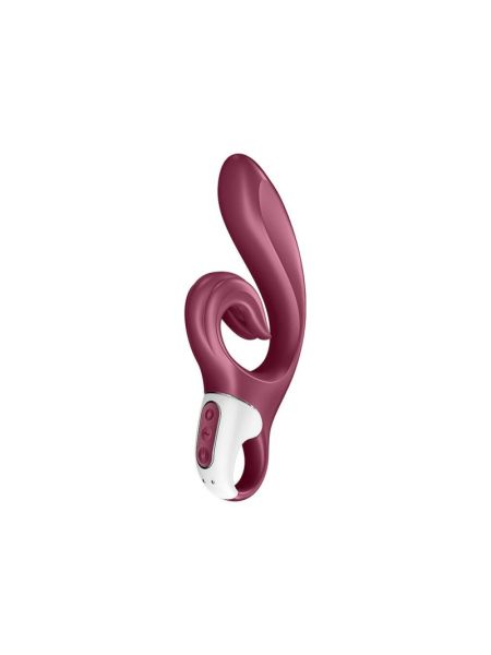 Вібратор-кролик Satisfyer Love Me Red, гнучкий, відросток з потрійним кінчиком