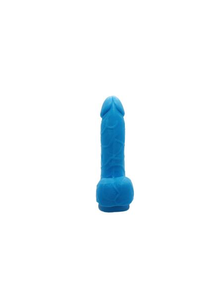 Мило у формі пеніса Чистий Кайф Blue size S, крафтове мило-член, натуральне