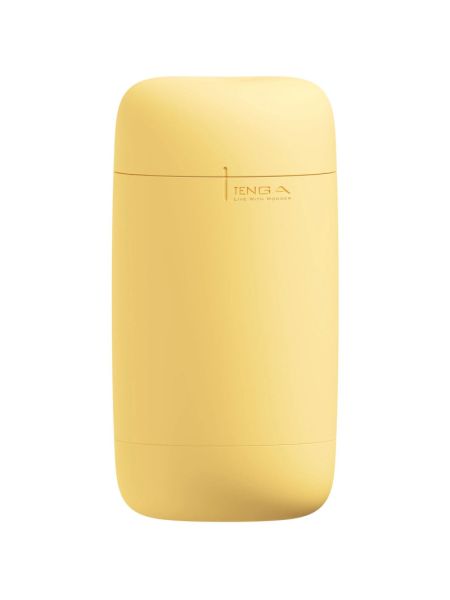 Мастурбатор TENGA PUFFY Custard Yellow, ультрам’який матеріал, багаторазовий, наскрізний