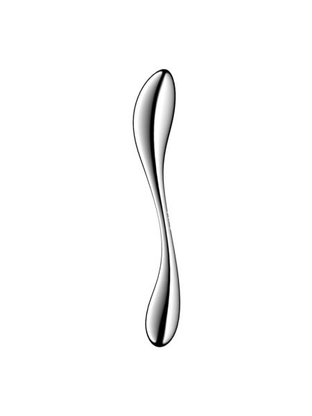 Металевий дилдо Satisfyer Star Force 3, двосторонній, можна нагрівати та охолоджувати, дуже важкий