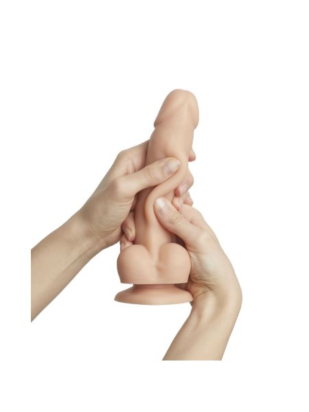 Реалістичний фалоімітатор Strap-On-Me Sliding Skin Realistic Dildo Vanille XXL, ефект рухливої шкіри