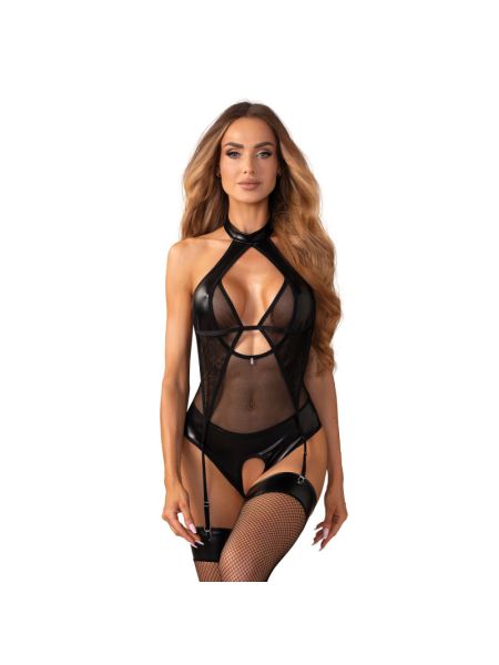 Боді Obsessive Dominna crotchless teddy S/M
