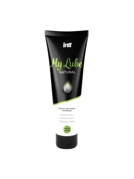 Лубрикант на водній основі Intt My Lube Natural, 100 мл, натуральний склад, без запаху, нелипкий