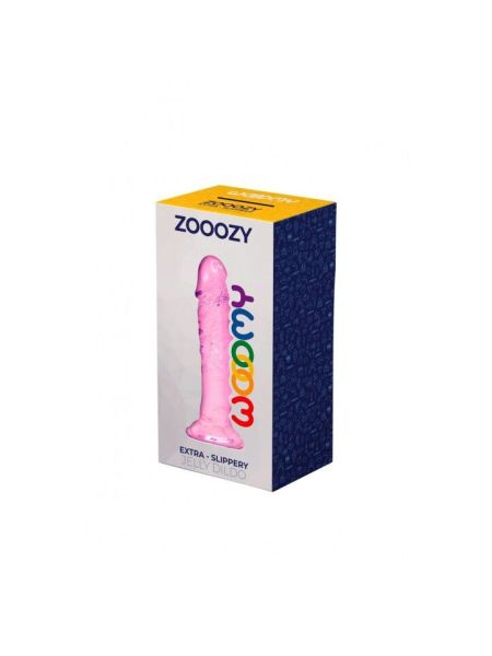 Фалоімітатор Wooomy Zooozy, присоска, сумісний з трусиками для страпона, довжина 14,7см, діам. 3,7см