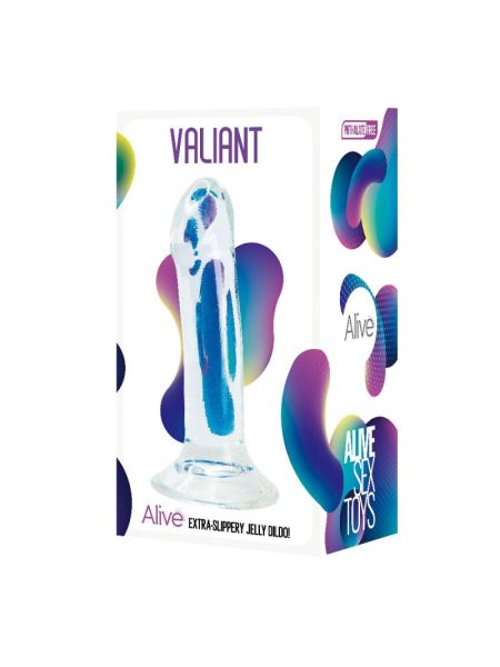 Прозорий фалоімітатор Alive Valiant Jelly Dildo
