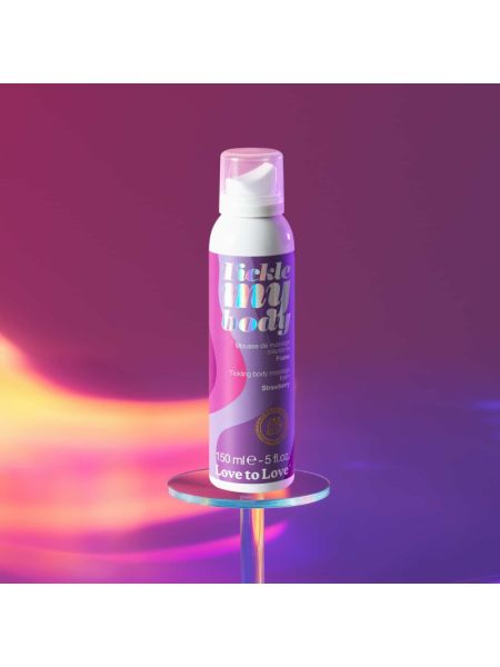 Масажна піна Love To Love TICKLE MY BODY Strawberry (150 мл) зволожувальна