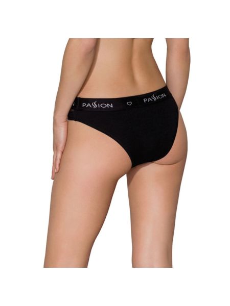 Трусики з прозорою вставкою Passion PS006 PANTIES XL, black