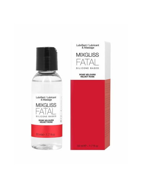 Лубрикант на силіконовій основі MixGliss FATAL - VALVET ROSE (50 мл) з ароматом оксамитової троянди