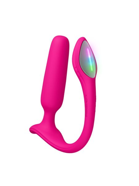 Анальна смарт-вібропробка Lovense Lush Anal, дуже потужна, LED-підсвічування