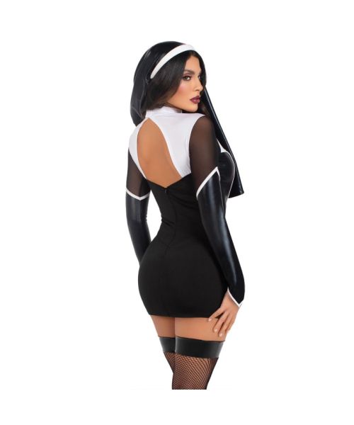 Костюм черниці Leg Avenue Holy Hottie Dress S