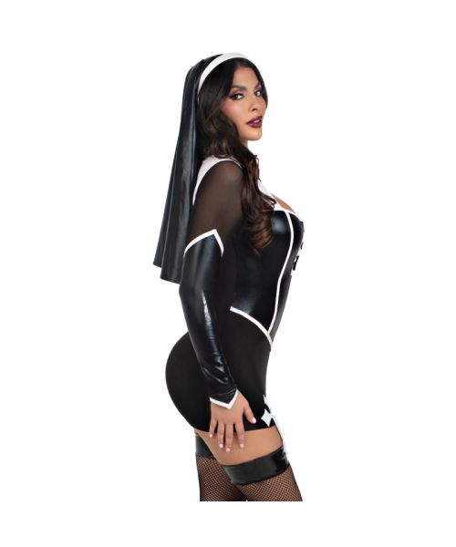 Костюм черниці Leg Avenue Holy Hottie Dress S