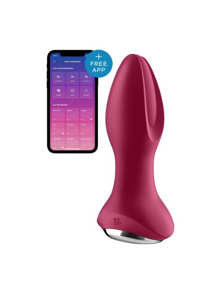 Анальна смарт-вібропробка із перлинним масажем Satisfyer Rotator Plug 2+ Violet