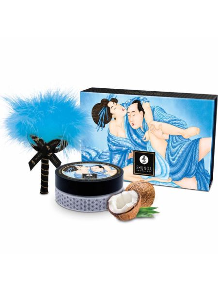 Смачна пудра для оральних пестощів Shunga Body Powder Coconut Thrills, 75 г, аромат кокоса