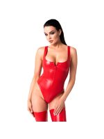 Боді Noir Handmade F352 Red powerwetlook body - 3XL