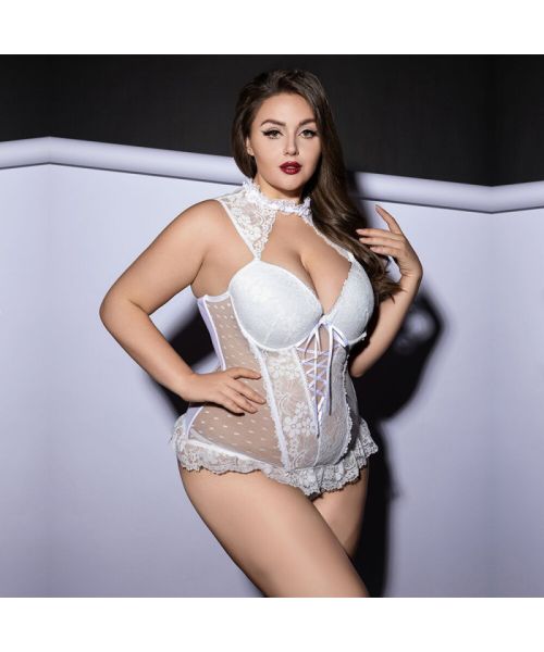 Корсет JSY P61132 White Plus Size