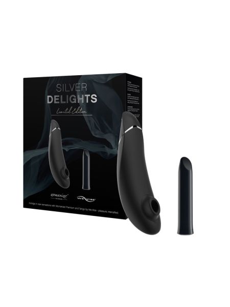 Преміальний подарунковий набір Silver Delights Collection: Womanizer Premium та We-Vibe Tango