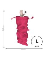 Мішечок для секс-іграшок Satisfyer Treasure Bag L, рожевий, на шнурку