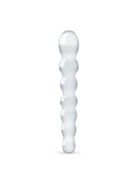 Скляний дилдо у вигляді намистин Gildo Glass Dildo No. 19