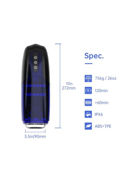 Інтерактивний смарт мастурбатор Magic Motion Xone, імітація фрикцій, 10 режимів, кнопка турбо