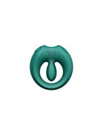 Ерекційне смарт-віброкільце Zalo Apis Turquoise Green, до 4 годин роботи, зарядний кейс