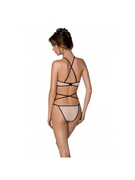 Комплект білизни Passion CHIKA SET, XXL/XXXL, cream, топ, трусики