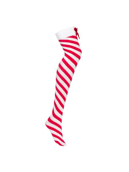 Панчохи Obsessive Kissmas stockings S/M
