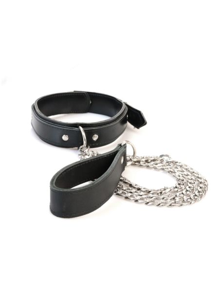 Нашийник з повідцем з екошкіри Art of Sex - Leash and Collar Emoji