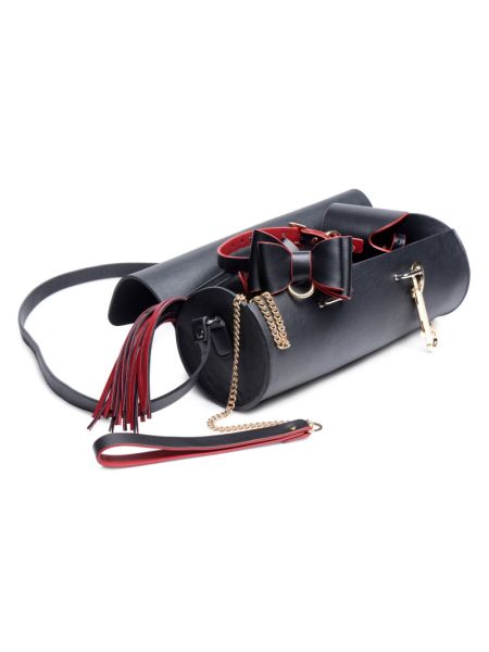 Набір БДСМ з дорожньою сумкою Master Series: Bow — Luxury BDSM Set With Travel Bag, 11 предметів