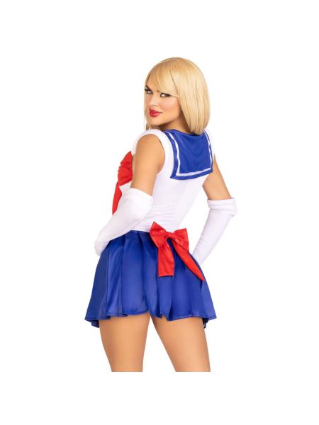 Еротичний костюм Сейлор Мун Leg Avenue Sexy Sailor XS, сукня, рукавички, бант