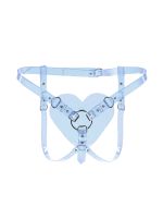 Трусики Серце для страпону Feral Feelings - Hearts Strap-on Belt Trasparent