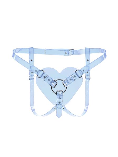 Трусики Серце для страпону Feral Feelings - Hearts Strap-on Belt Trasparent