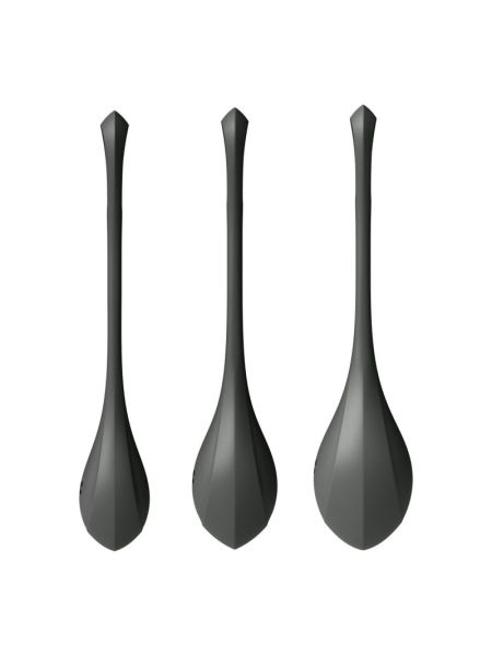 Набір йоні намистин Satisfyer Yoni Power 2 Black, діаметр 2-2,5-3см, маса 22-44-73 г