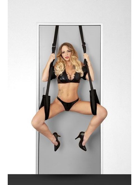 Секс-гойдалка на двері Fetish Tentation Door Straps з маскою на очі