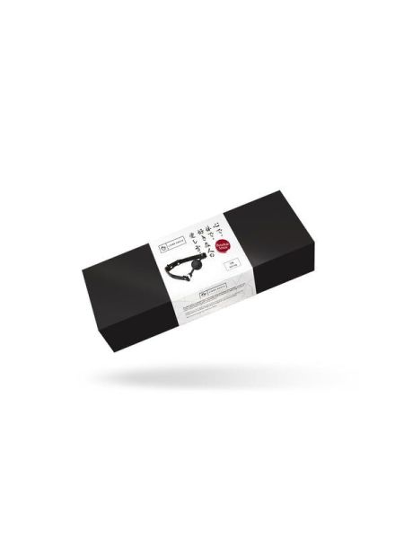 Повітропроникний кляп Liebe Seele Boudoir Amor Ball Gag Black, силіконова кулька, діаметр 4,3 см