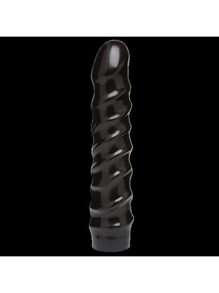 Дилдо Doc Johnson CodeBlack - 8 Inch Raging Vac-U-Lock із стимулювальним рельєфом, діаметр 3,8 см