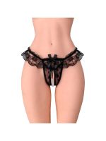 Трусики з перлинами Fashion Secret Romance Black