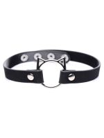 Чокер Master Series Kinky Kitty Ring Slim Choker - Black