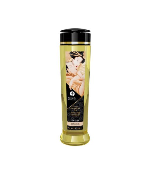 Масажна олія Shunga Desire – Vanila (240 мл) натуральна зволожувальна