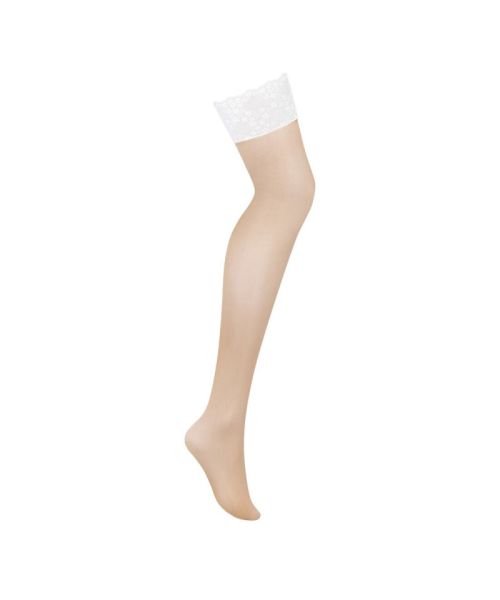 Панчохи Obsessive Heavenlly stockings XS/S, широка резинка