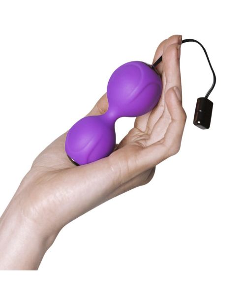 Вагінальні кульки з вібрацією Adrien Lastic Kegel Vibe Purple, діаметр 3,7 см
