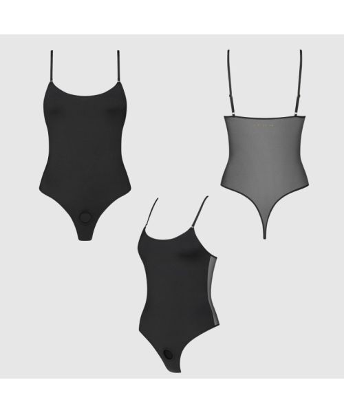 Боді з фіксацією ділдо Strap-On-Me Harness Body Signature - M - Black