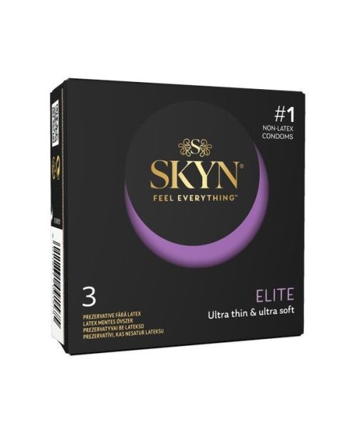 Безлатексні преміум-презервативи SKYN Elite 3 шт, ультратонкі